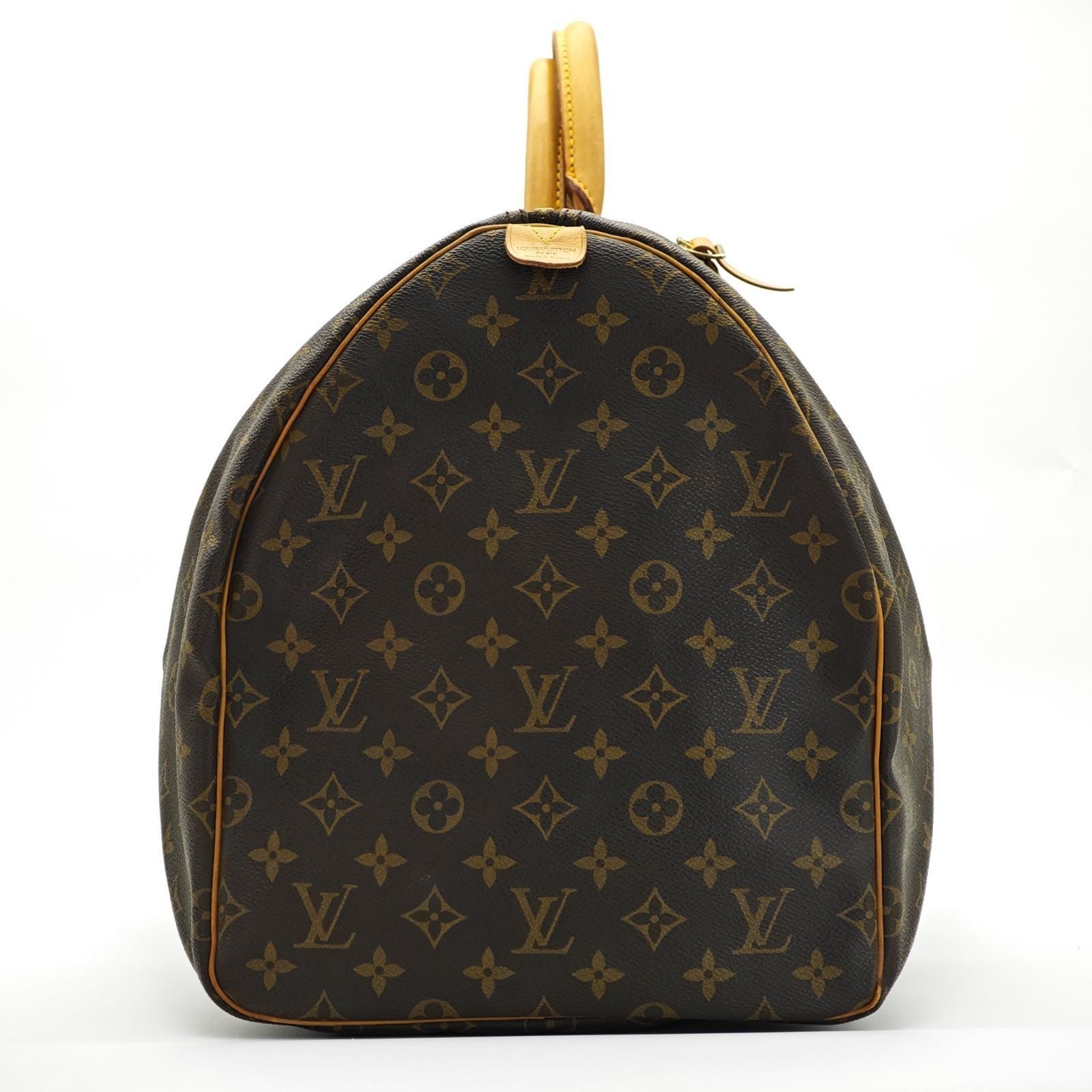 LOUIS VUITTON Keepall 55 M41424 Monogram Travel Boston Bag Brown Unisex