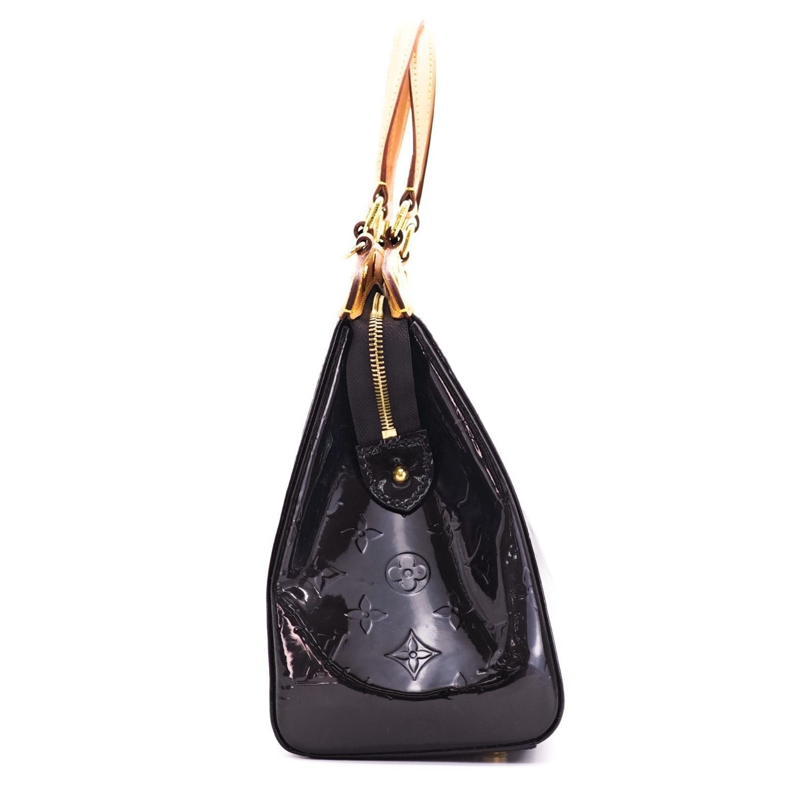 LOUIS VUITTON Blair MM M91690 Monogram Vernis Purple 2-Way Shoulder Handbag