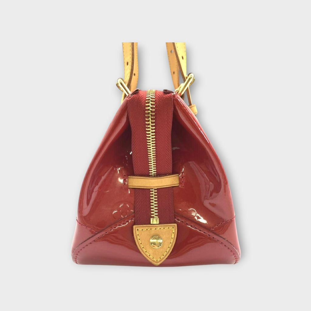 Louis Vuitton M93507 Rosewood Avenue Red Vernis Patent Leather Handbag【B】