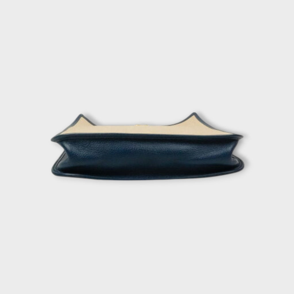 Hermès Vespa PM Vintage Canvas Shoulder Bag in Beige【A】