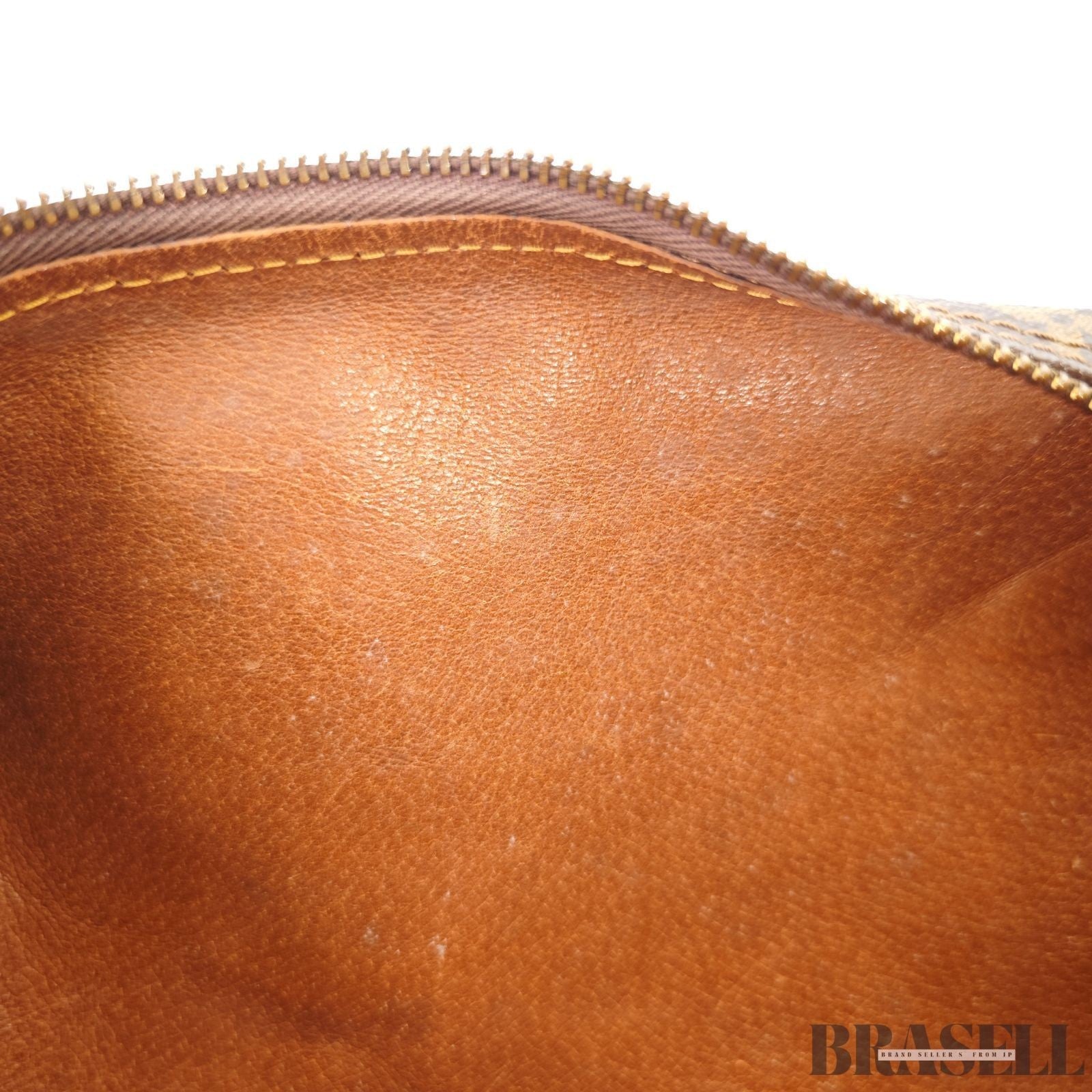 Auth Louis Vuitton Monogram Papillon GM M51365 Handbag Tote Bag Brown w/Poach