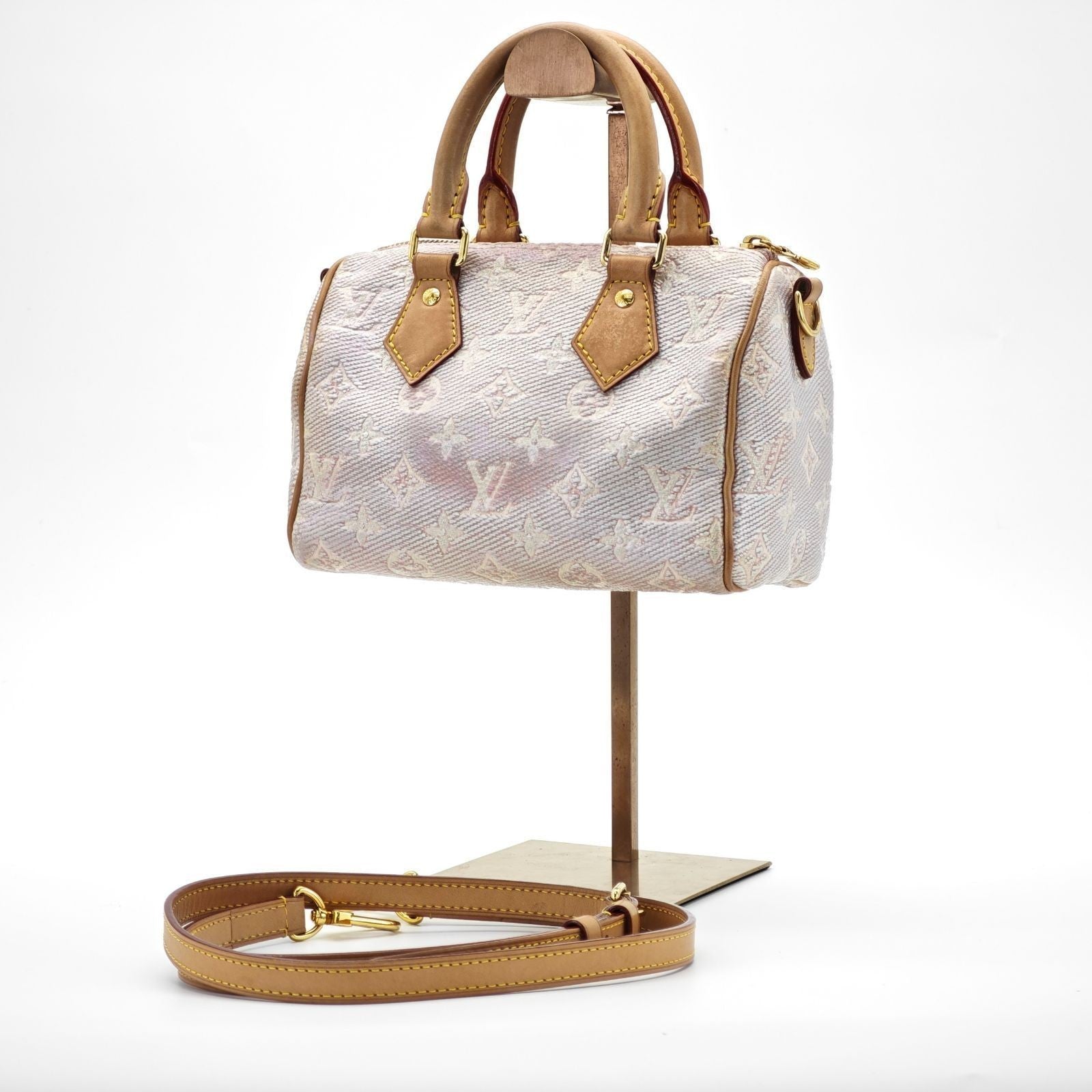 LOUIS VUITTON Monogram Denim Nano Speedy M81213 2-Way Shoulder Bag/Handbag