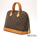 Louis Vuitton Alma PM M51130 Monogram Bag Handbag Coated Canvas Brown