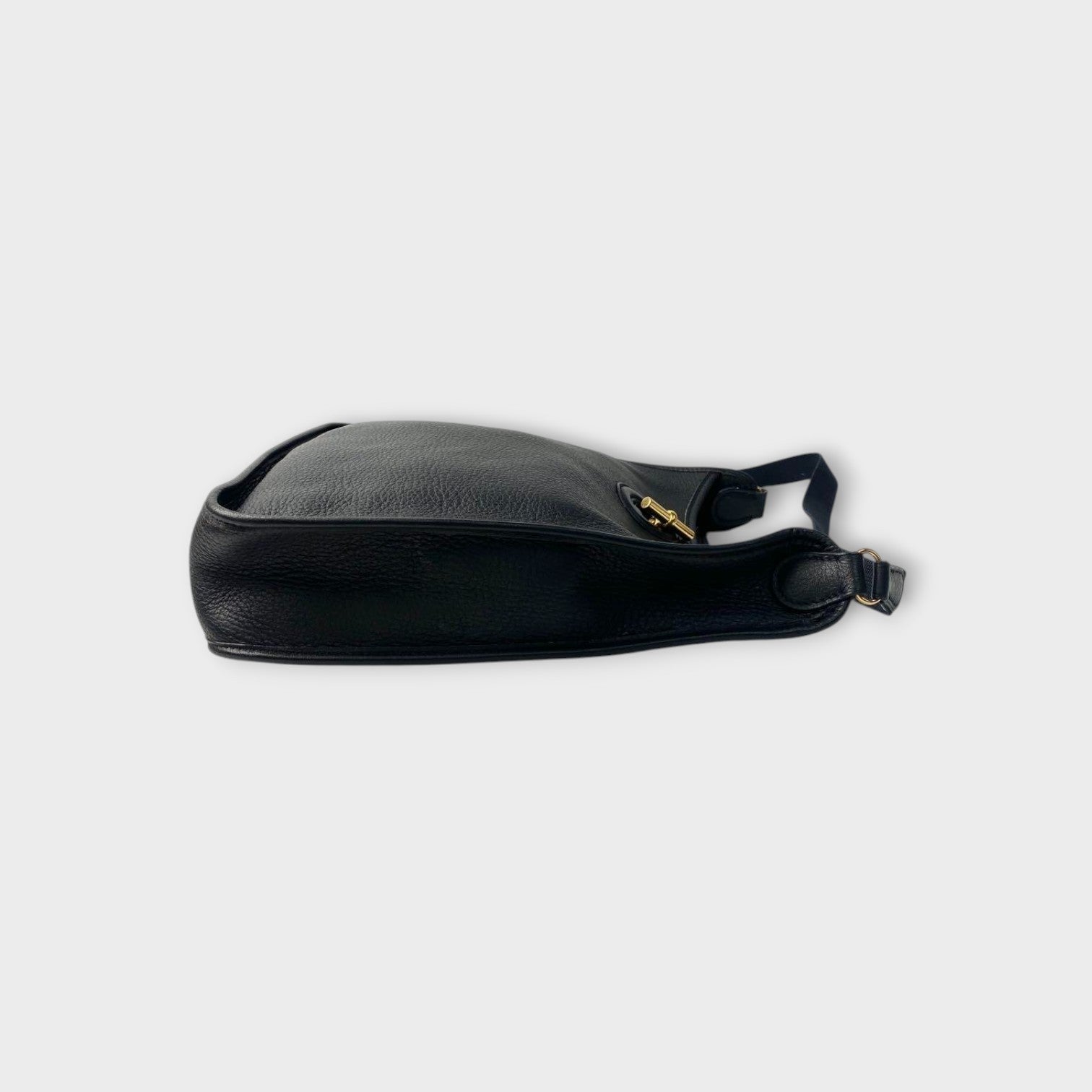 Hermès Vespa PM Black Shoulder Bag Leather A Stamp Gold Hardware 【A】