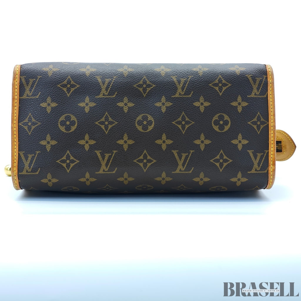 LOUIS VUITTON Popincourt Au Tote Bag Monogram M40007 Canvas Brown