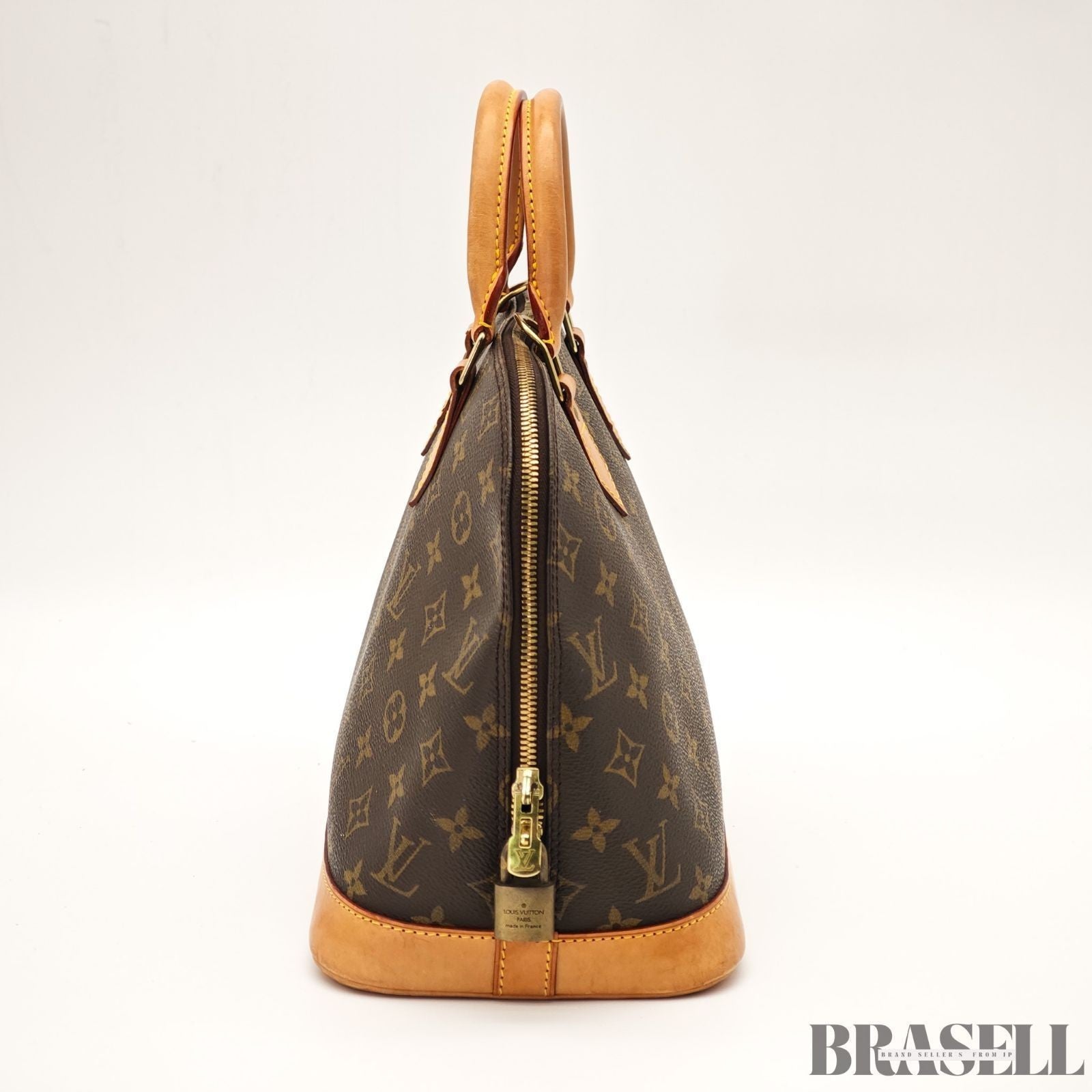 Louis Vuitton Alma PM Monogram M51130 Bag Handbag Brown Unisex With Padlock