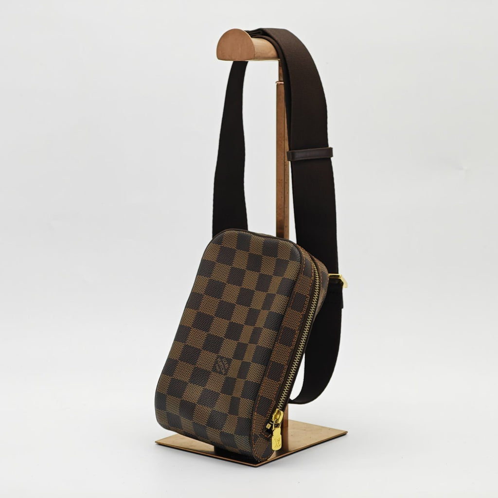 LOUIS VUITTON Damier Geronimos N51994 Shoulder/Body Bag Brown Men Women