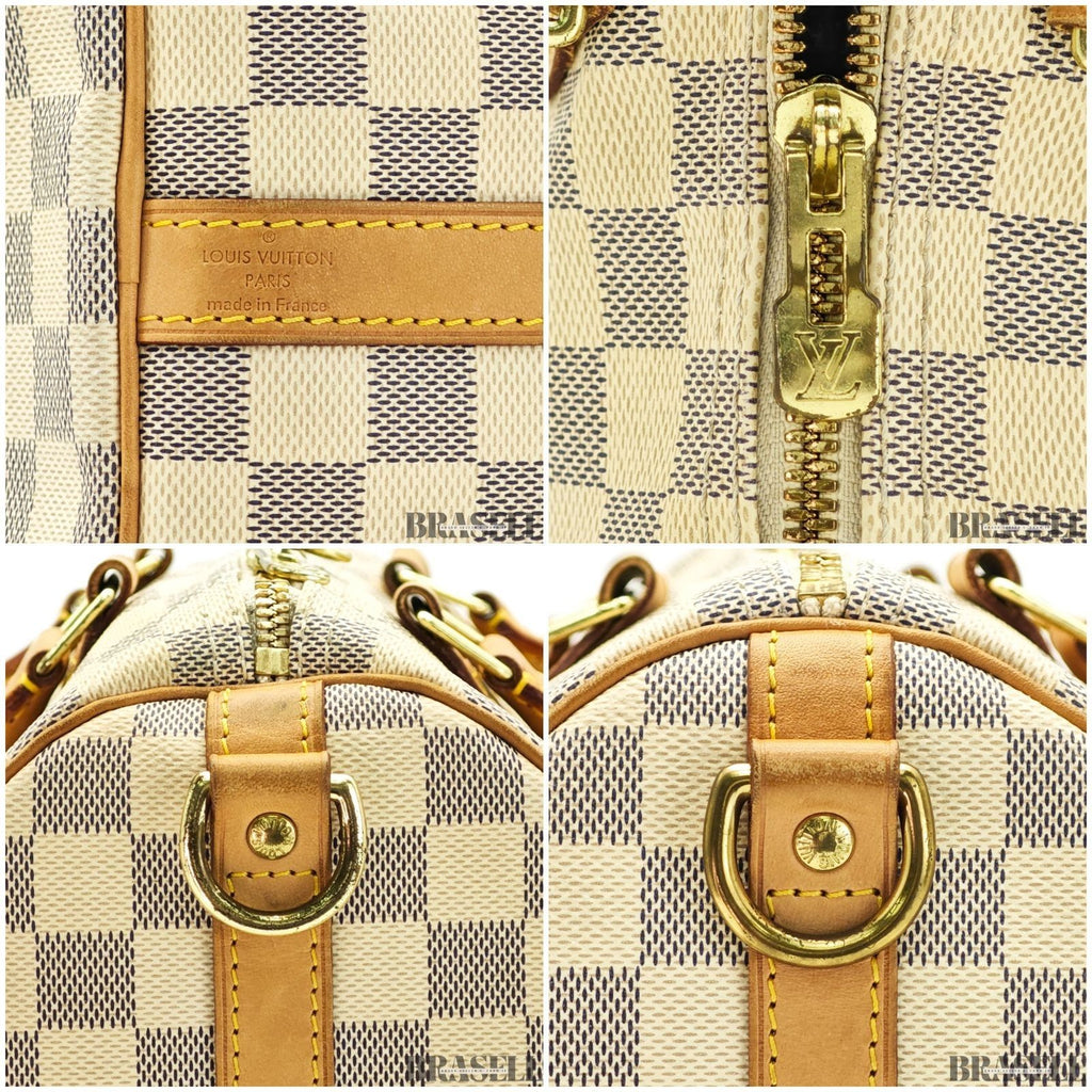 Louis Vuitton Azur Speedy Bandoulière 30 N40592 Handbag Shoulder Bag 2Way Ivory