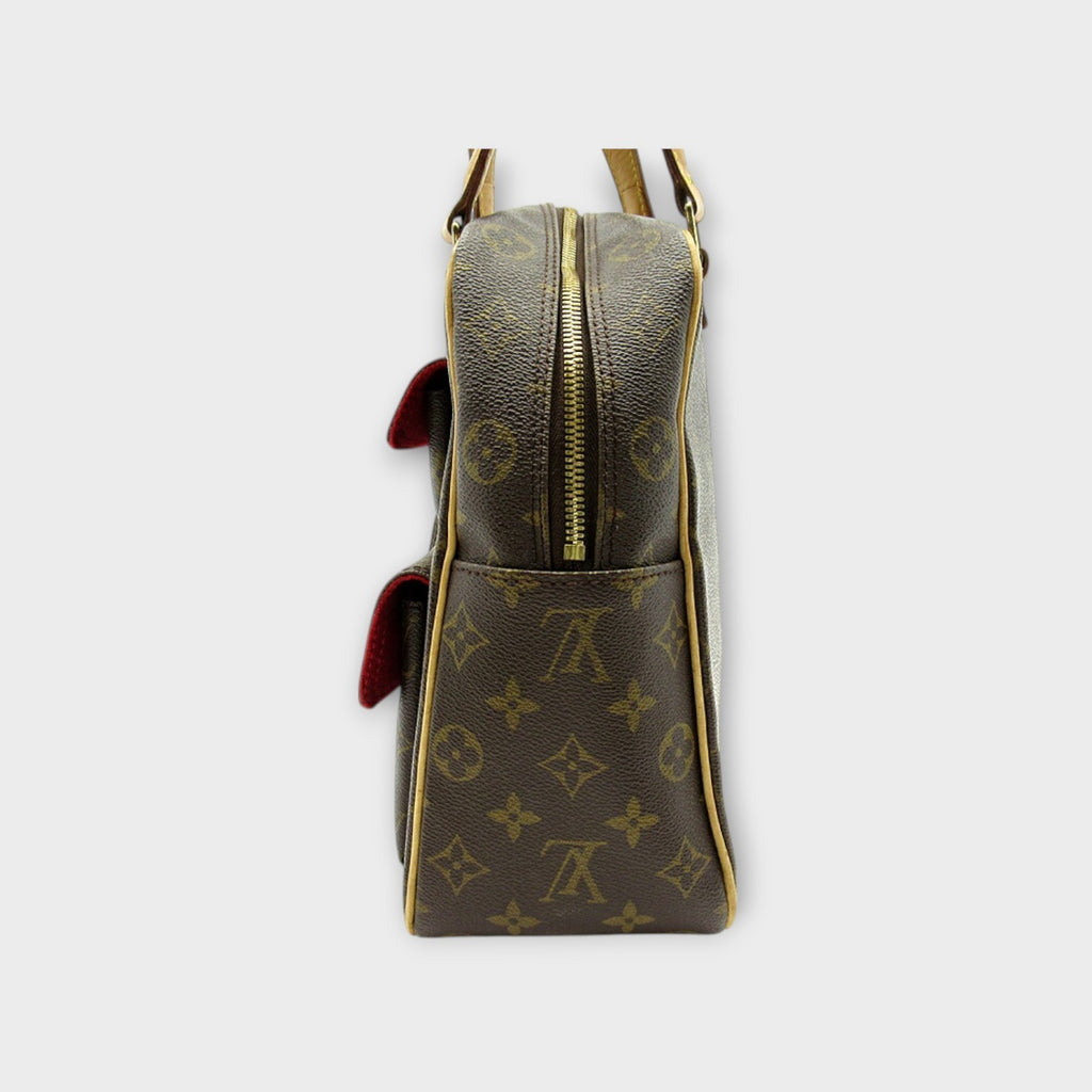 Louis Vuitton Excentri Cite M51161 Monogram Tote Bag Canvas Leather Brown【B】