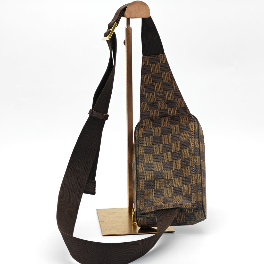 LOUIS VUITTON Damier Geronimos N51994 Shoulder/Body Bag Brown Men Women