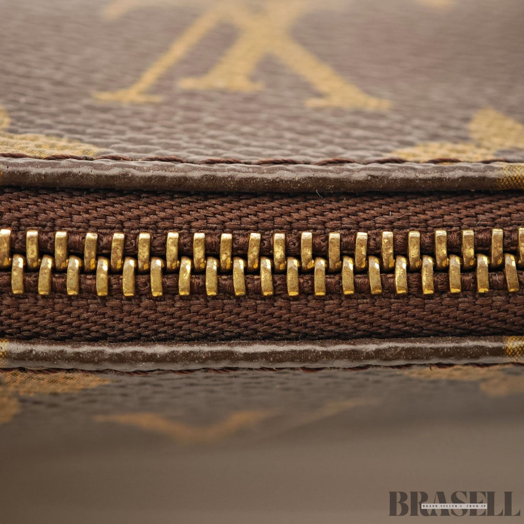 LOUIS VUITTON Pochette Accessoires Hand Bag Monogram Leather Canvas M51980