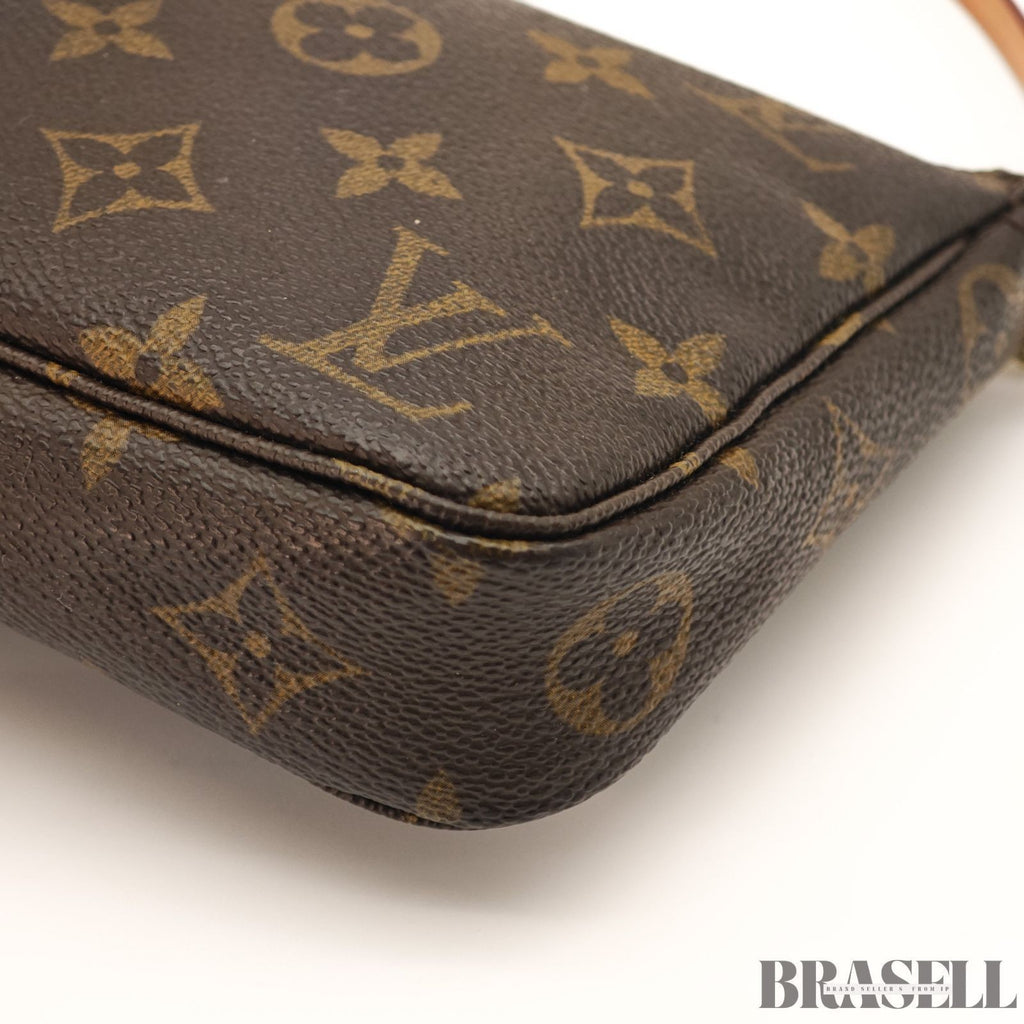 Louis Vuitton Pochette Accessories M51980 Borsa a mano Pochette Marrone...