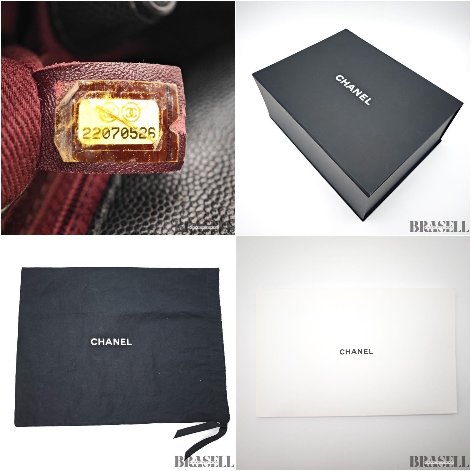 CHANEL Top Handle Matelasse 2Way Handbag Shoulder Bag Black Caviar Skin Women