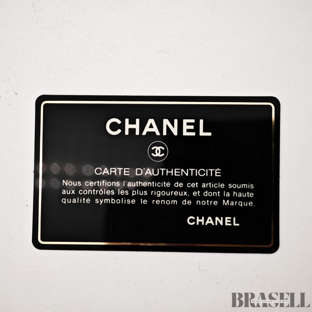 CHANEL Matelassé Caviar Leather Mini Boston Handbag Black with Guarantee Card