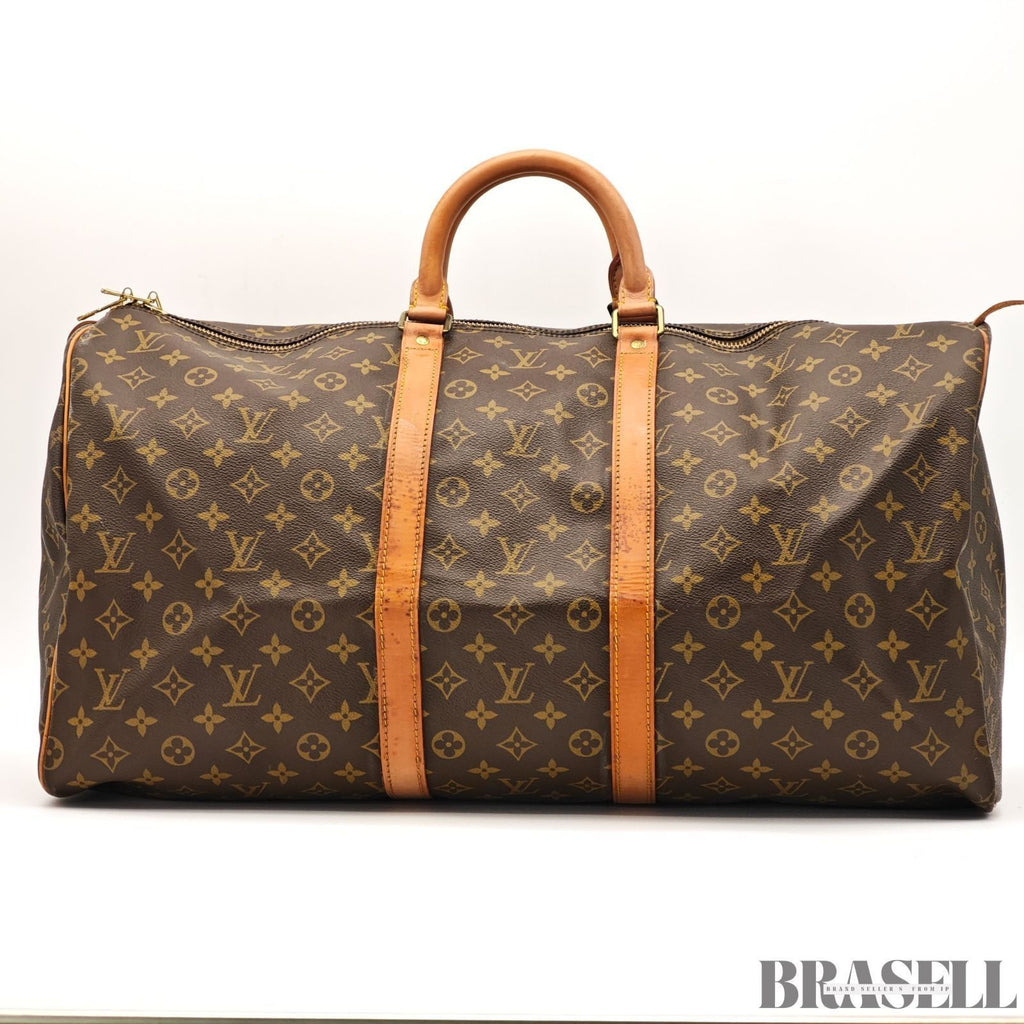 Louis Vuitton Keepall 55 M41424 Bag Boston Bag Large Travel Brown Unisex