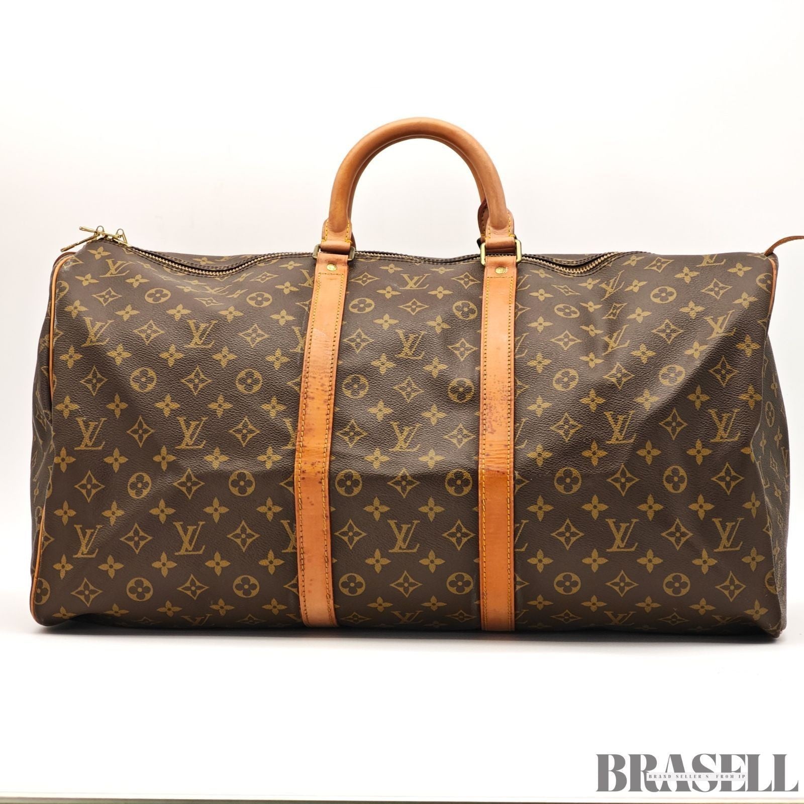 Louis Vuitton Keepall 55 M41424 Bag Boston Bag Large Travel Brown Unisex