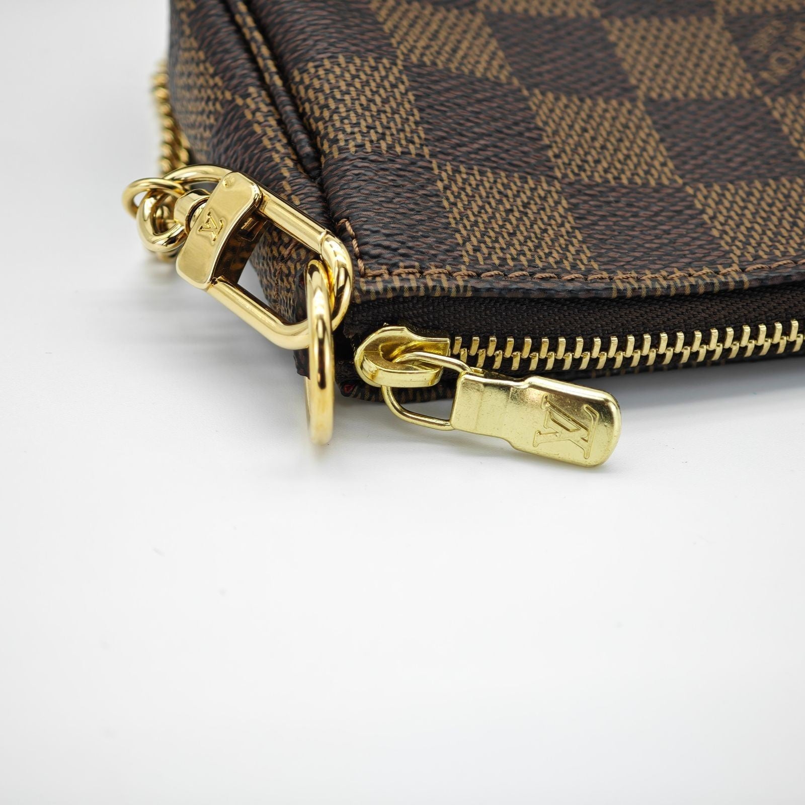 Louis Vuitton Damier Mini Pochette Accessoires Bag Brown Women’s N58009