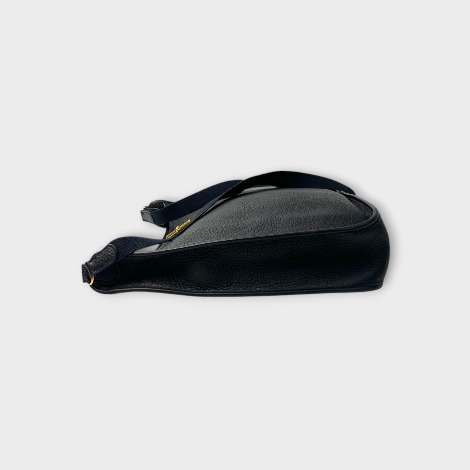 Hermès Vespa PM Black Shoulder Bag Leather A Stamp Gold Hardware 【A】