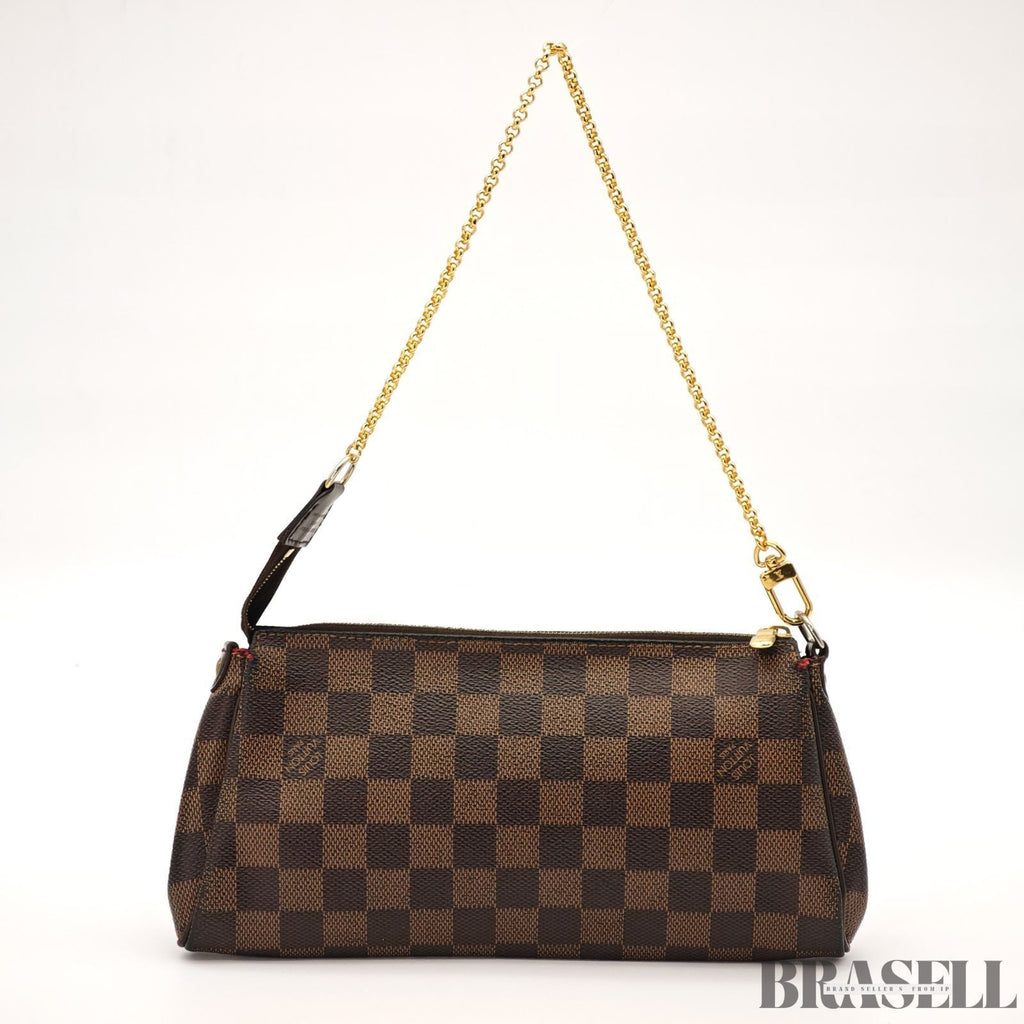 Louis Vuitton Damier Eva Hand Bag Damier Ebene N55213 Brown Compact