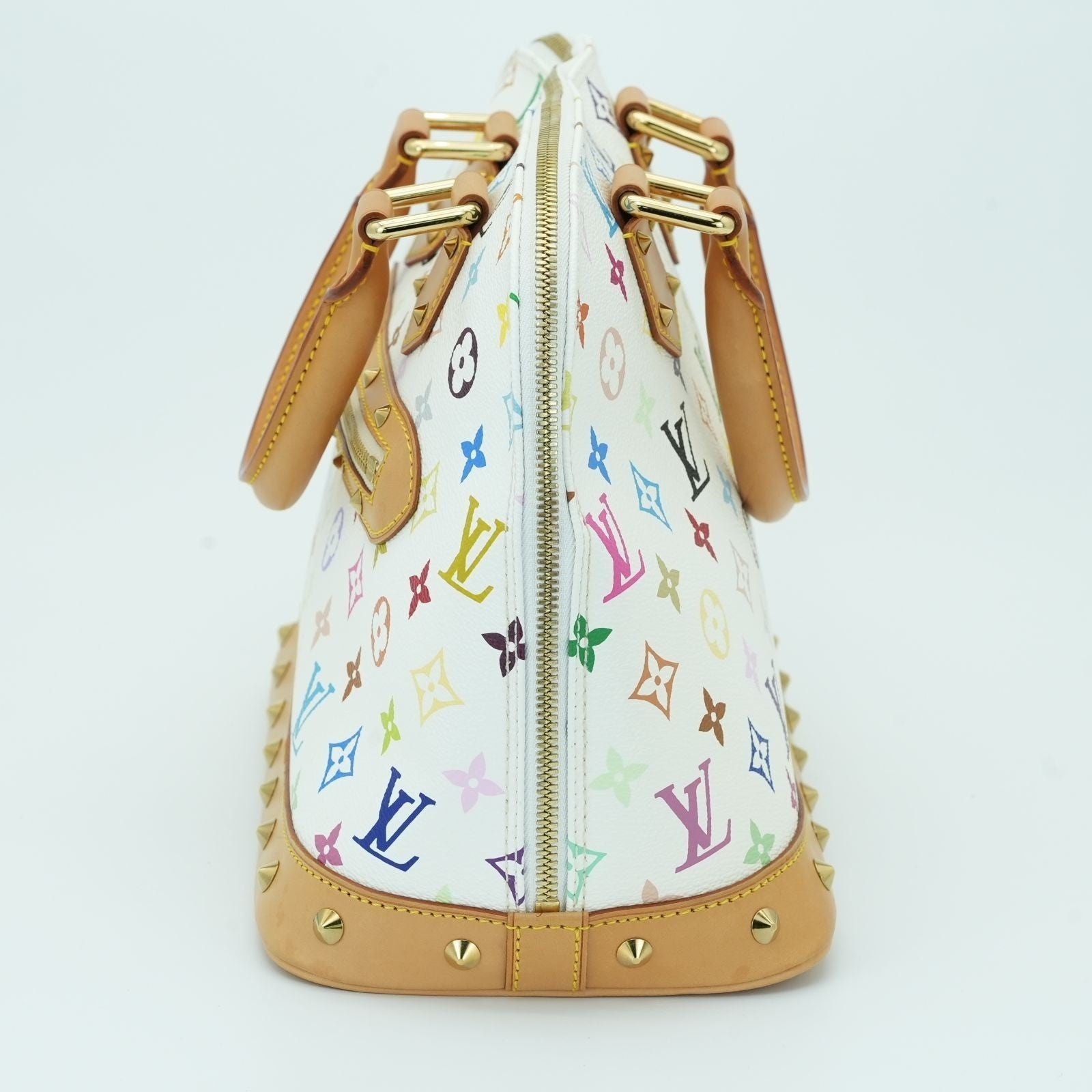 LOUIS VUITTON Multicolore Alma M40443 Handbag Blanc White Women's