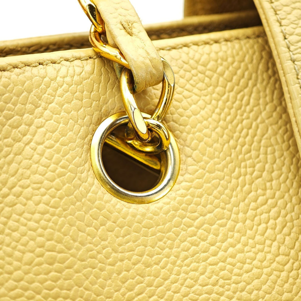 CHANEL Turnlock Chain Tote Bag Beige Women's