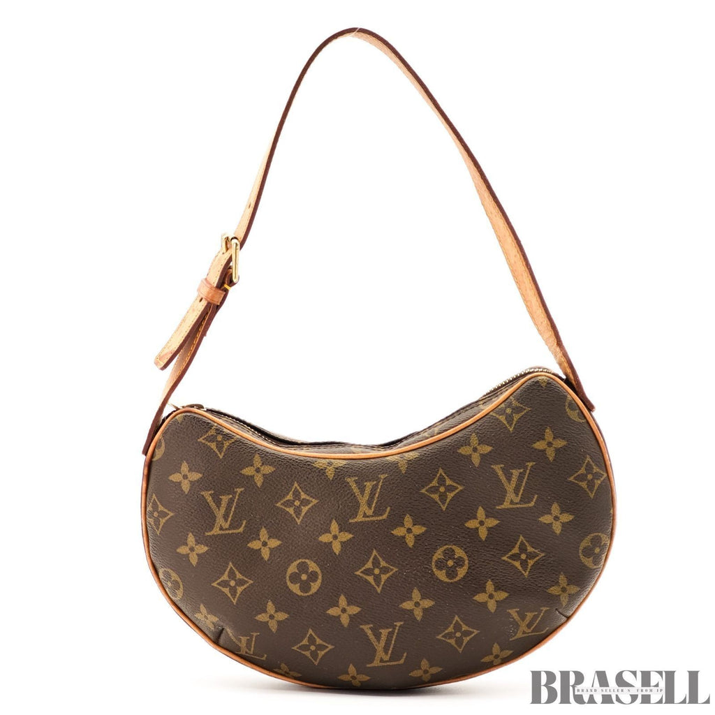 Louis Vuitton Monogram Croissant MM M51510 Bag Handbag Crescent Brown