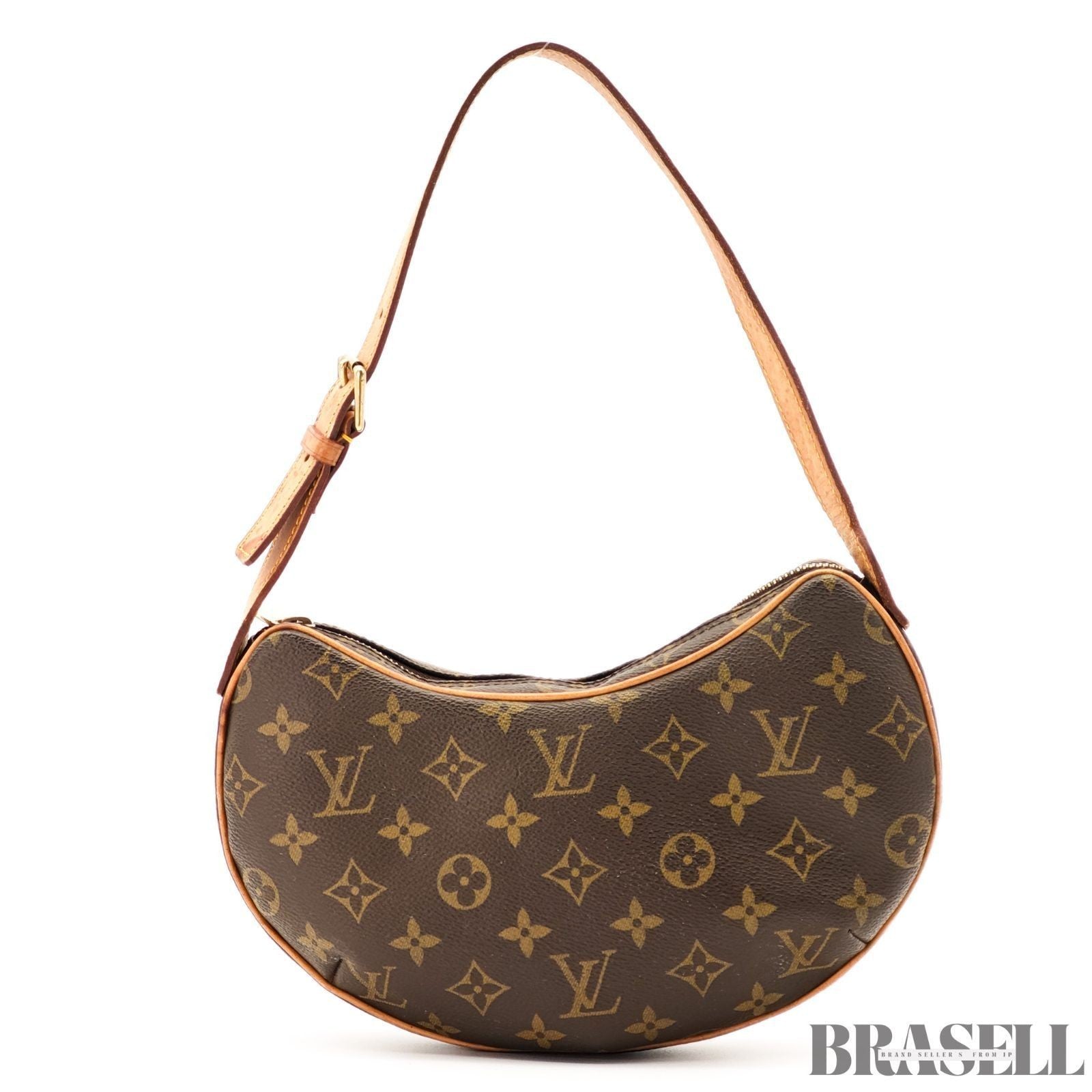Louis Vuitton Monogram Croissant MM M51510 Bag Handbag Crescent Brown
