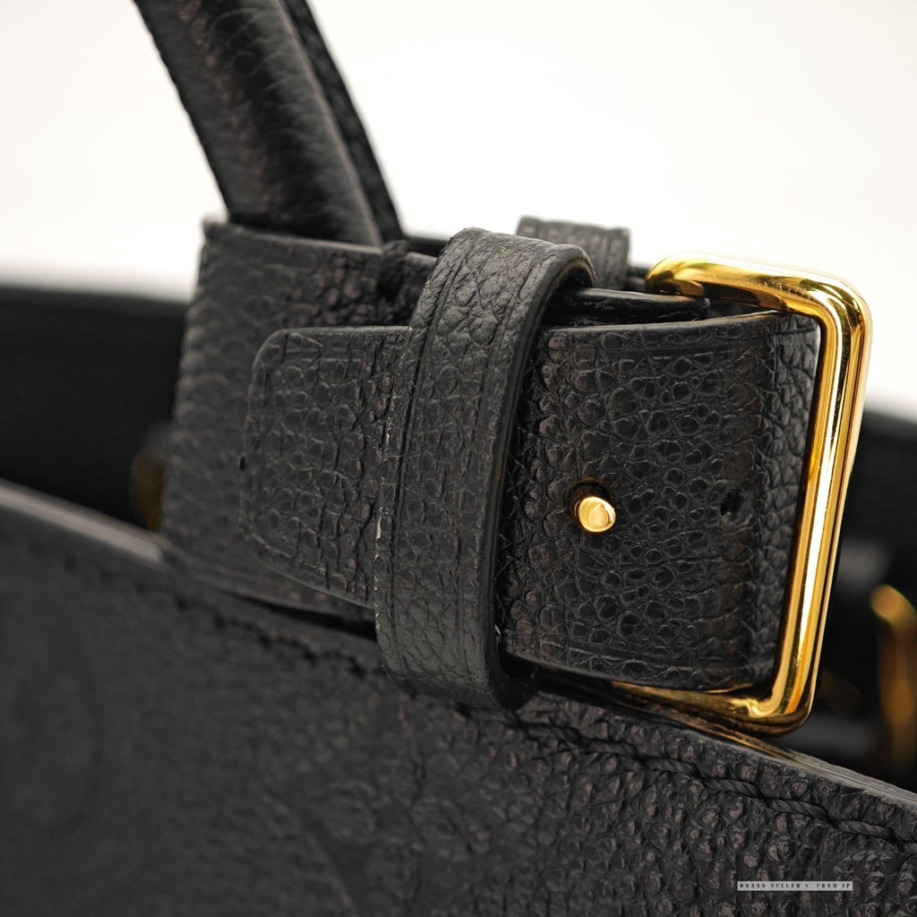 Louis Vuitton Montaigne BB M41048 Monogram Empreinte Black Handbag Bag Women