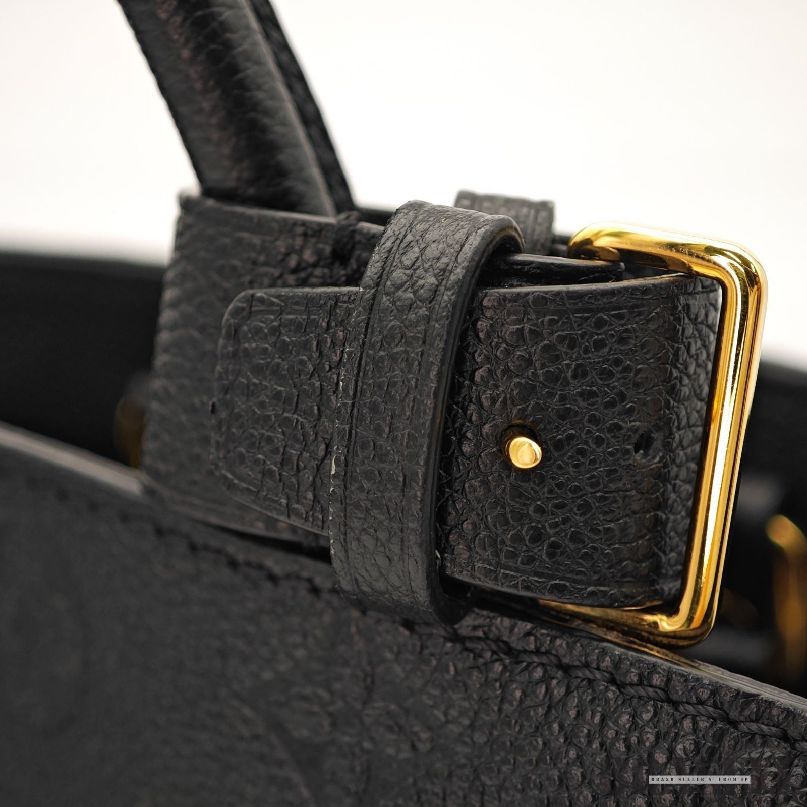 Louis Vuitton Montaigne BB M41048 Monogram Empreinte Black Handbag Bag Women