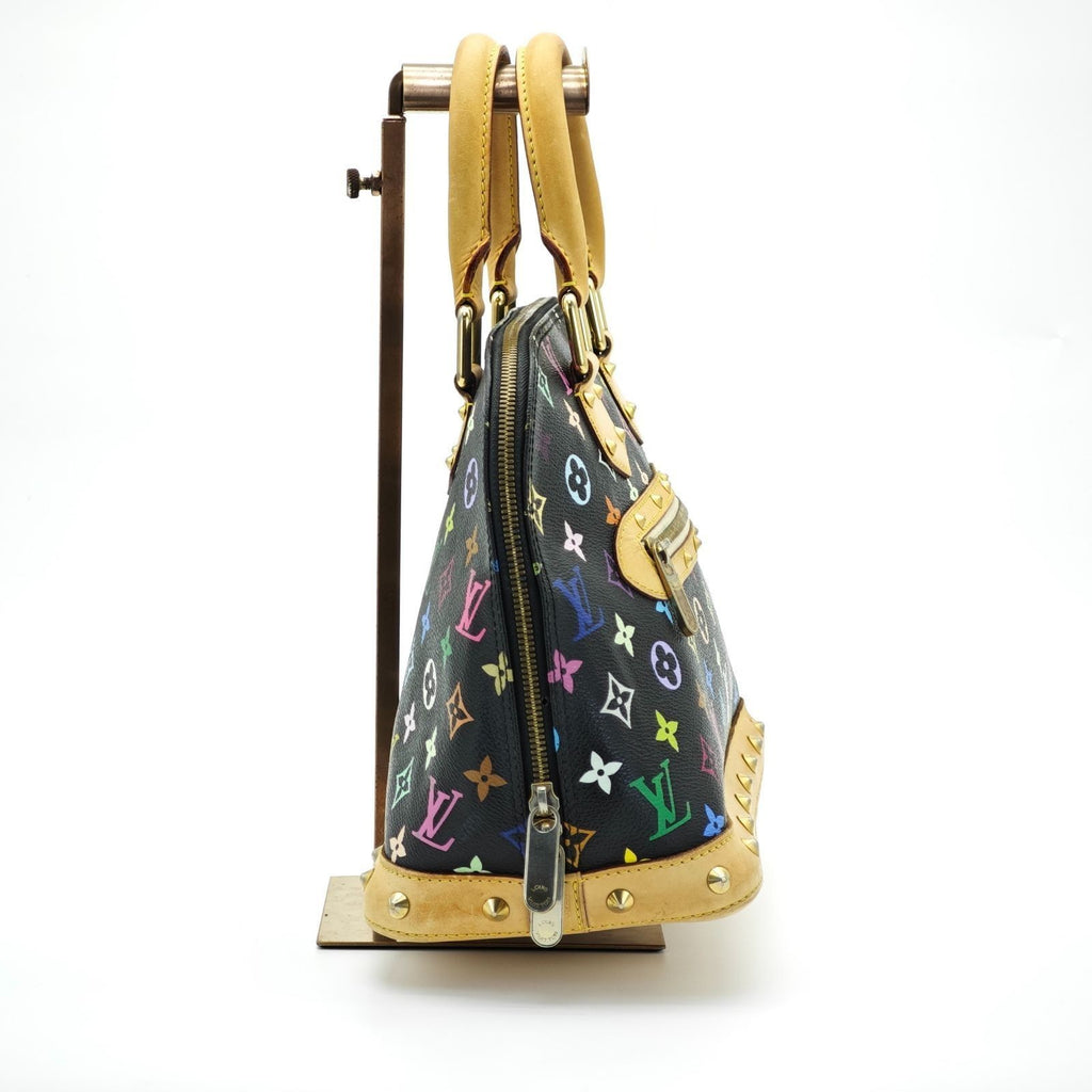 Louis Vuitton Monogram Multicolor Alma Handbag Noir M92646