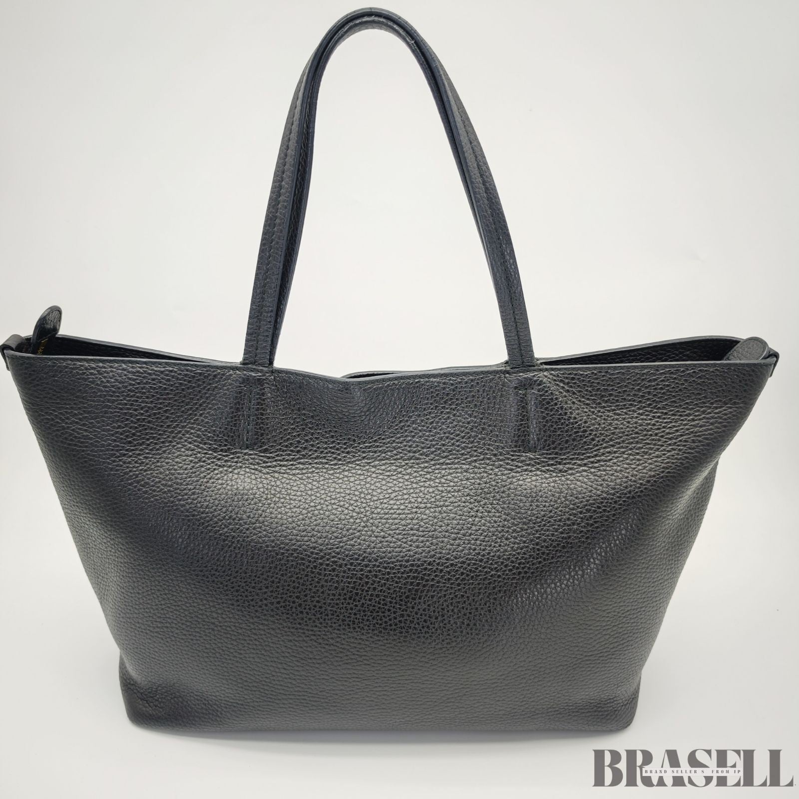 Ferragamo Gancini Tote Bag Black color Leather Women's