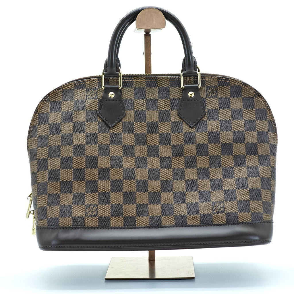 LOUIS VUITTON Damier Ebene Alma N51131 Handbag Brown Women's