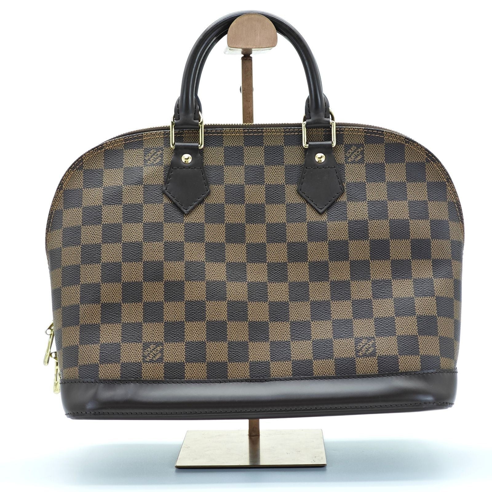 LOUIS VUITTON Damier Ebene Alma N51131 Handbag Brown Women's