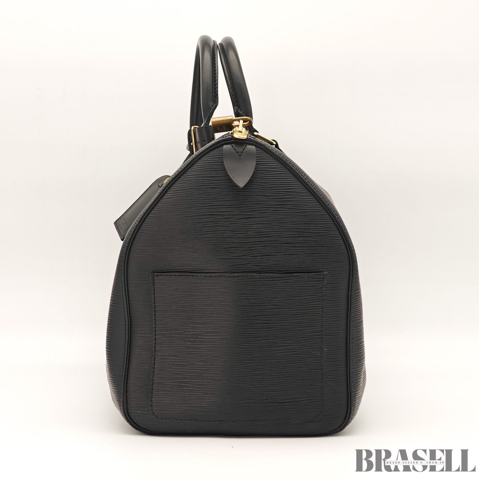 Louis Vuitton Epi Keepall 50 M42962 Boston Bag Travel Black Unisex w/Padlock Key