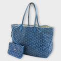 Goyard Saint Louis Tote Bag PM Blue with Pouch