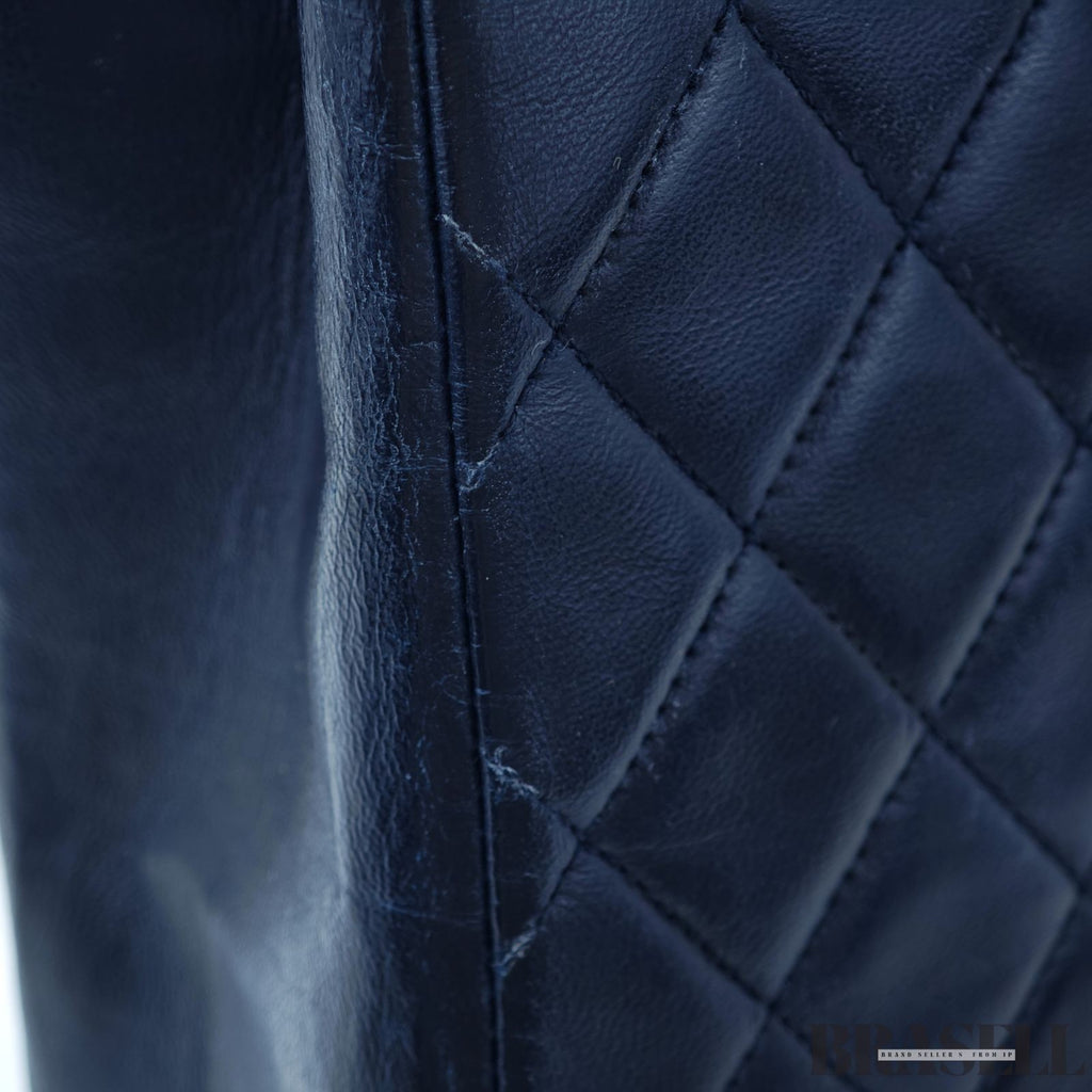 Borsa a mano Chanel Matelassé Coco Mark a 2 vie in pelle di agnello borsa a...