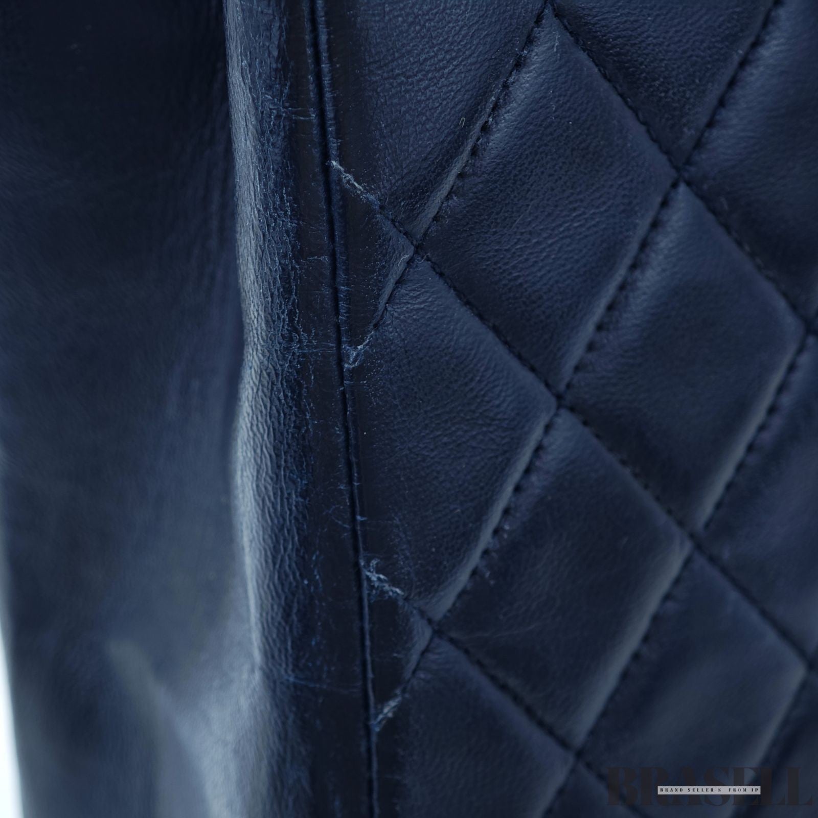 Borsa a mano Chanel Matelassé Coco Mark a 2 vie in pelle di agnello borsa a...