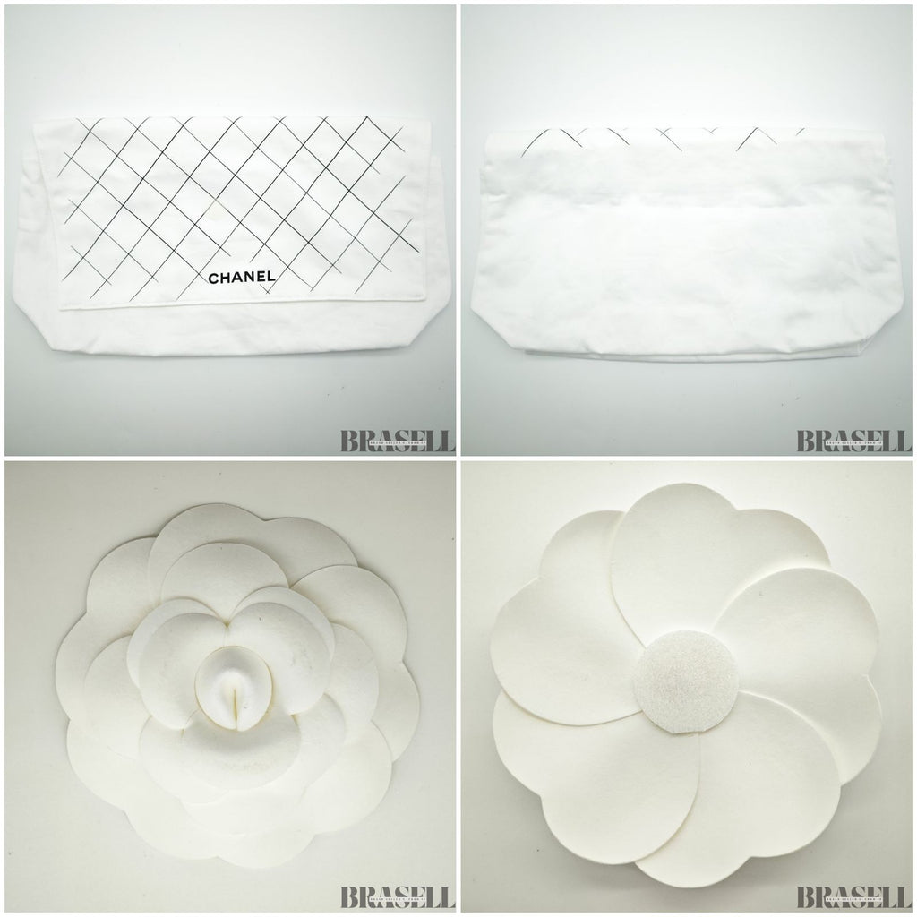 Chanel Matelassé Camera Bag AS4817 Shoulder Bag Compact With Mirror White