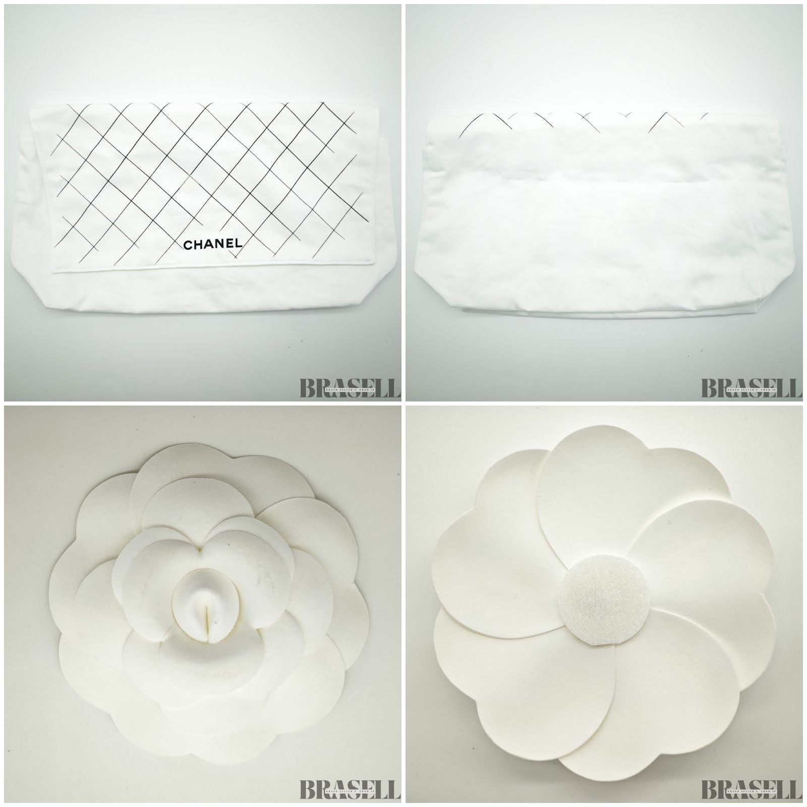 Chanel Matelassé Camera Bag AS4817 Shoulder Bag Compact With Mirror White