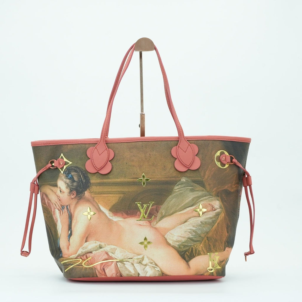 LOUIS VUITTON Neverfull MM Masters Collection M43357 Tote Bag with Pouch