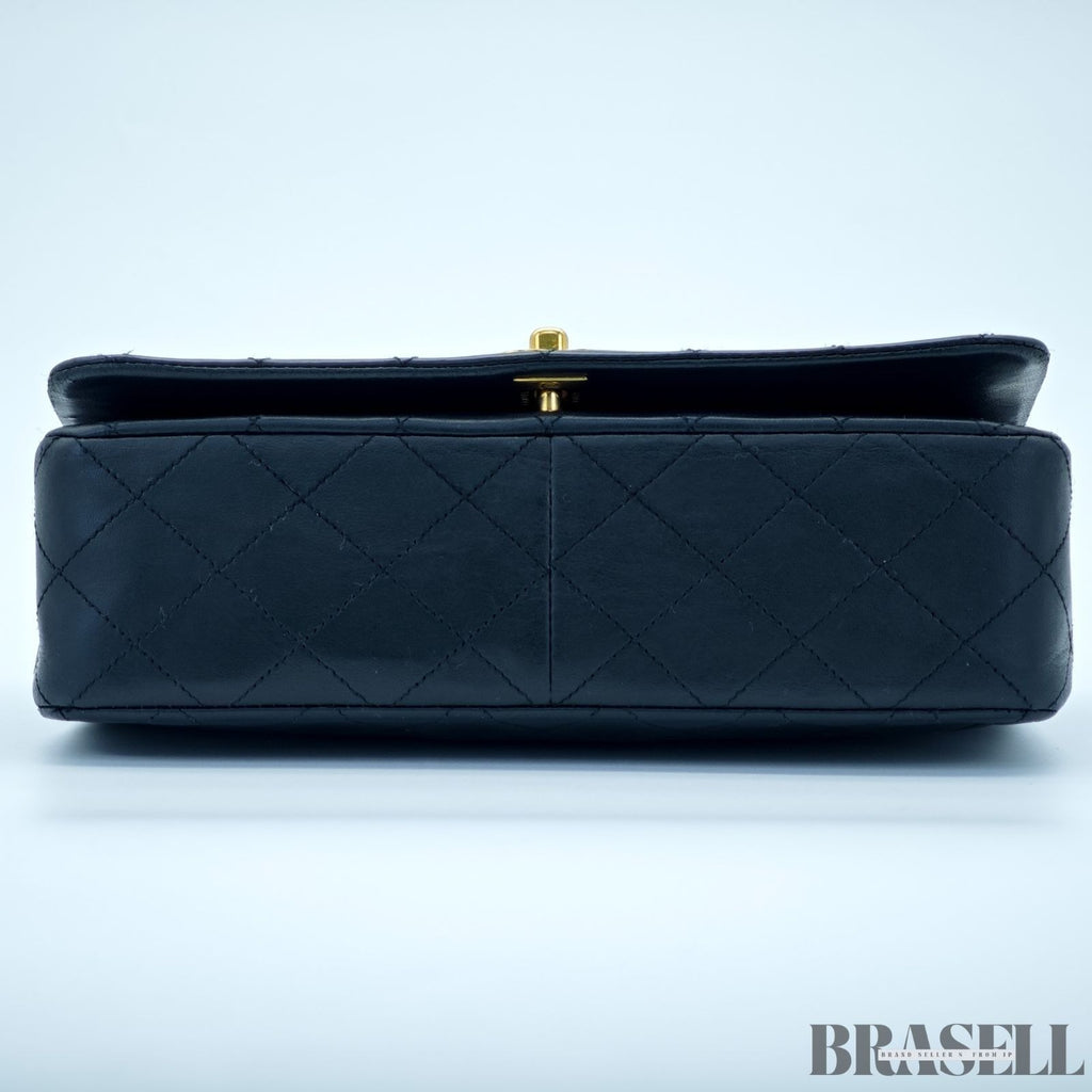 Chanel Matelassé 23 Lambskin Black 1192228 Shoulder Bag Flap Compact Black