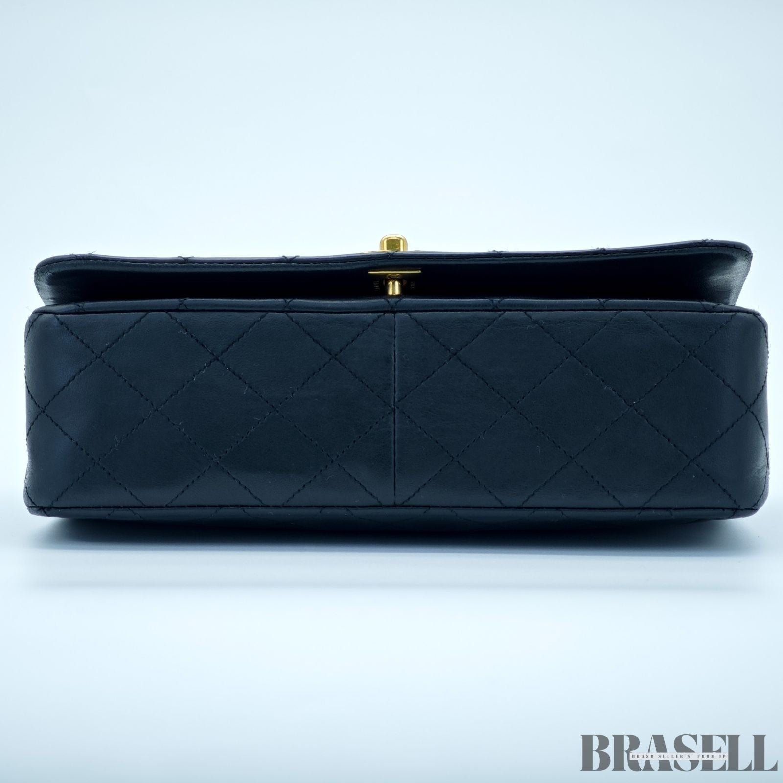 Chanel Matelassé 23 Lambskin Black 1192228 Shoulder Bag Flap Compact Black