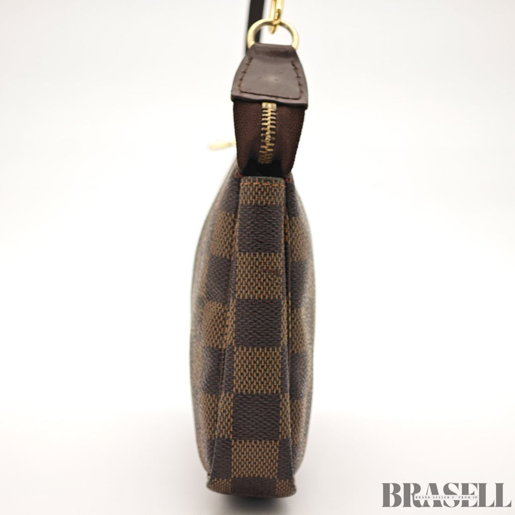 Louis Vuitton N58009 Pochette Accessoires Damier Canvas Brown Mini Handbag Bag