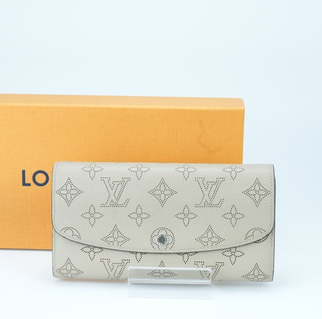 LOUIS VUITTON Mahina Portefeuille Iris Long Wallet M60144 Beige