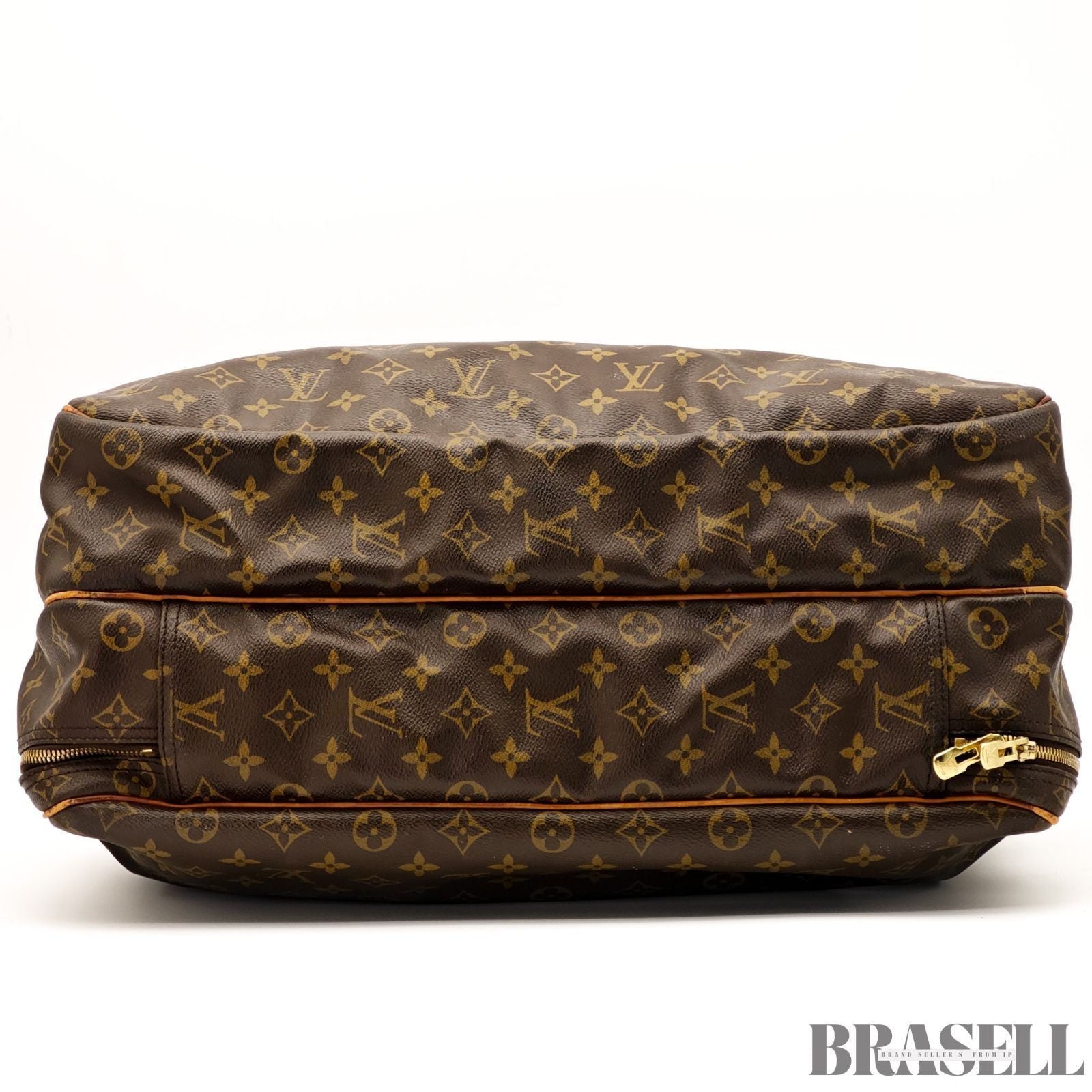 Louis Vuitton Monogram Alizé 24H M41399 Handbag Large Capacity Boston Bag Brown