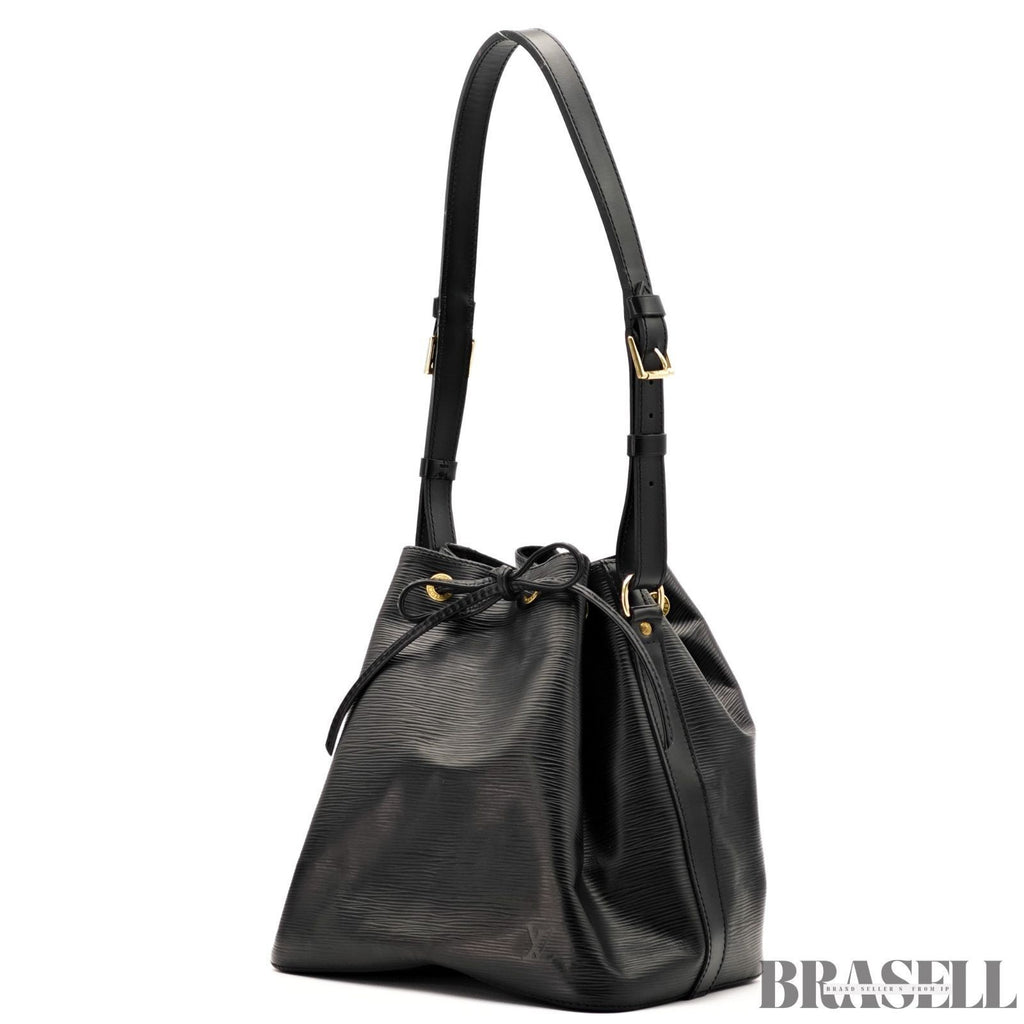 Louis Vuitton Epi Petit Noé Noir M59012 Bucket One Shoulder Bag Black Women