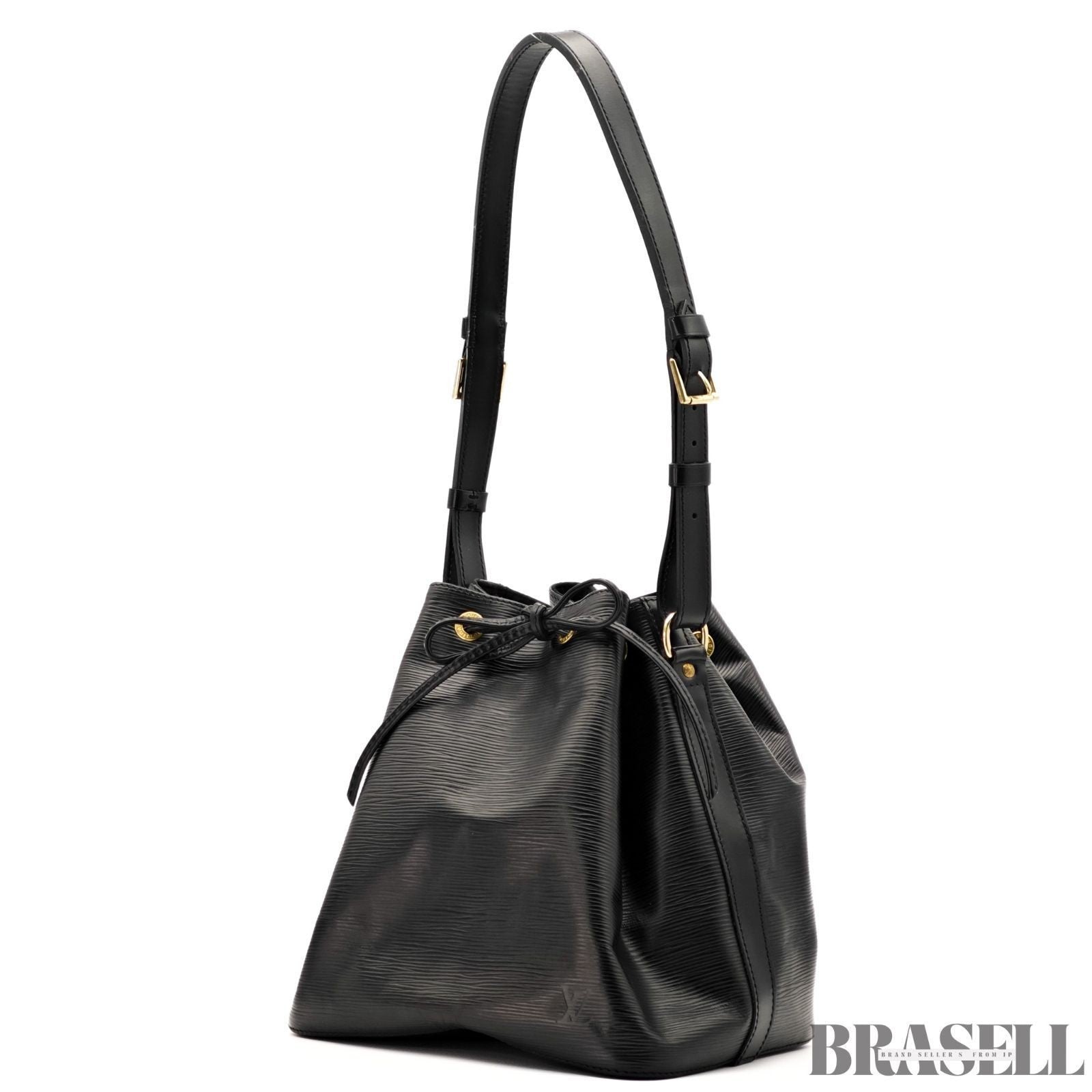Louis Vuitton Epi Petit Noé Noir M59012 Bucket One Shoulder Bag Black Women