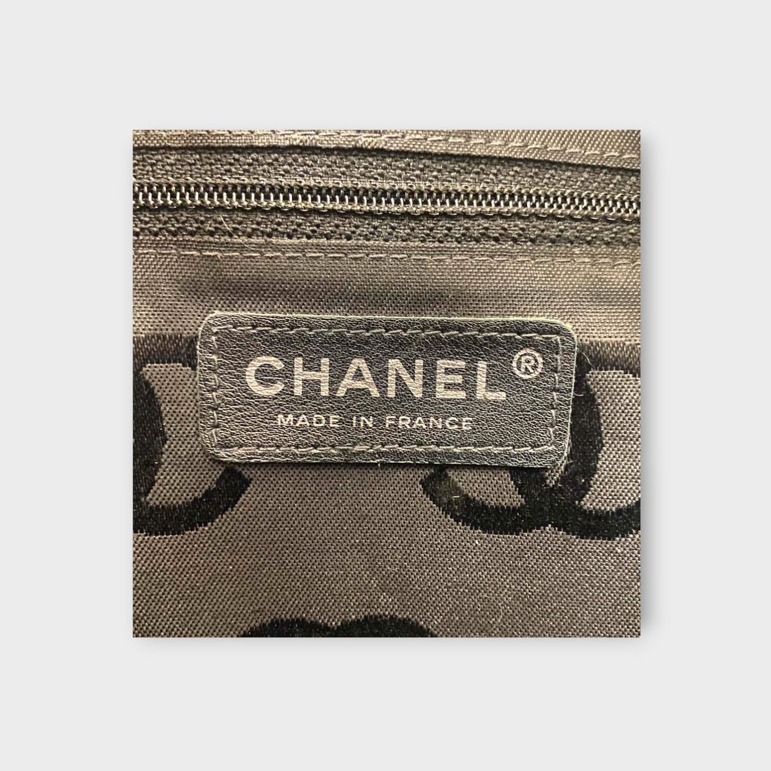 CHANEL A25171 Cambon Line Matelasse Bowling Bag Beige Black Handbag 【B】