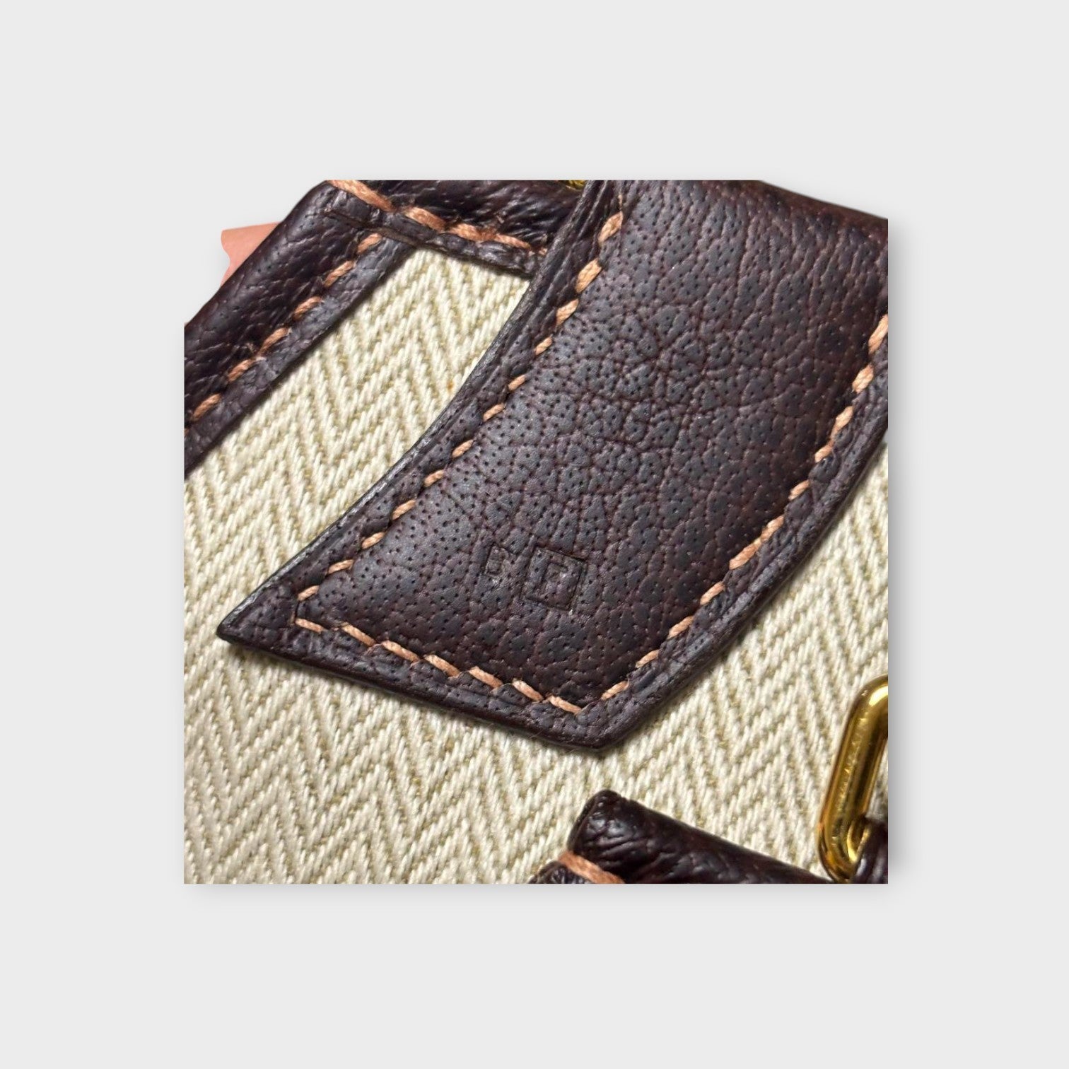 Hermès Jardinière PM Amazonia Rubber Resin Canvas F Stamp Shoulder Bag Black 【A】