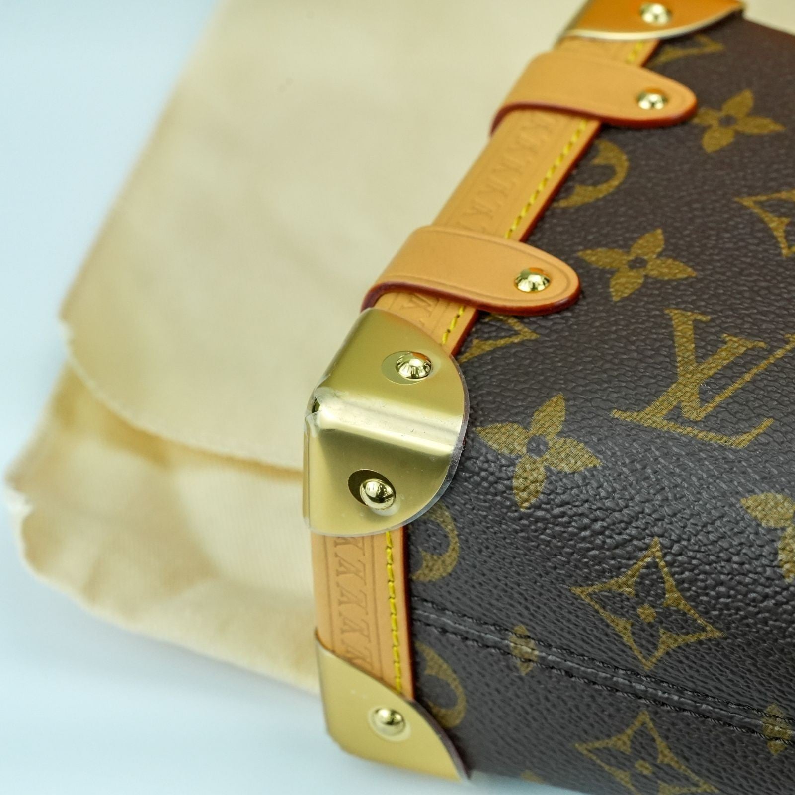 LOUIS VUITTON Monogram Side Trunk PM M46815 Shoulder Bag